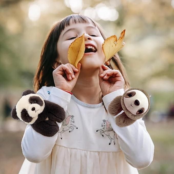 Unisex  Stuffed Animal Slap Bracelets Plush Panda.
