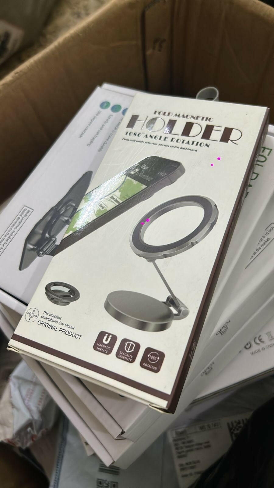 Magnetic Car Phone Holder.