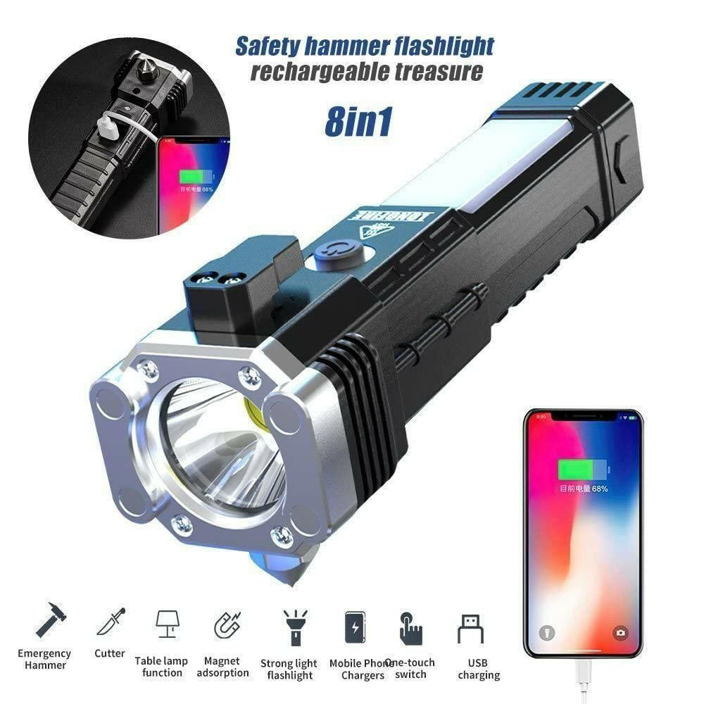 Portable Rechargeable Torch LED Flashlight.