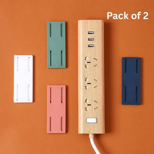 Self Adhesive Power Strip Holder (Pack of 2)