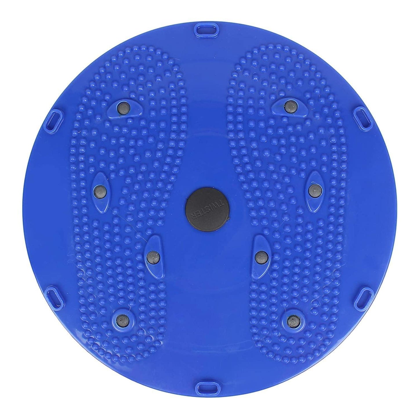 Waist Disk Acupressure Magnet Reflexology Slimming Belly 2 in 1 Belly Twister Now Exerciser (Blue).