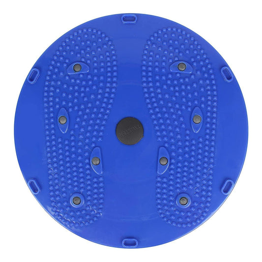 Waist Disk Acupressure Magnet Reflexology Slimming Belly 2 in 1 Belly Twister Now Exerciser (Blue).