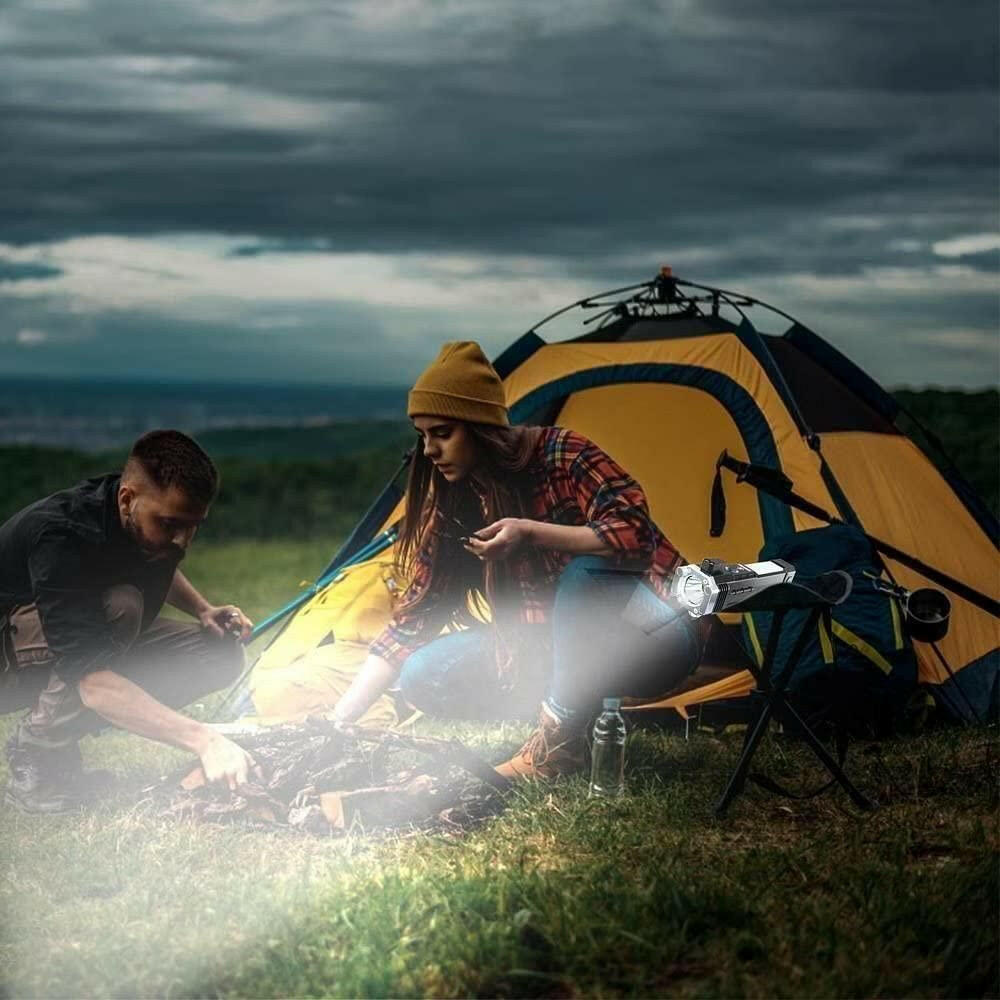 Portable Rechargeable Torch LED Flashlight.