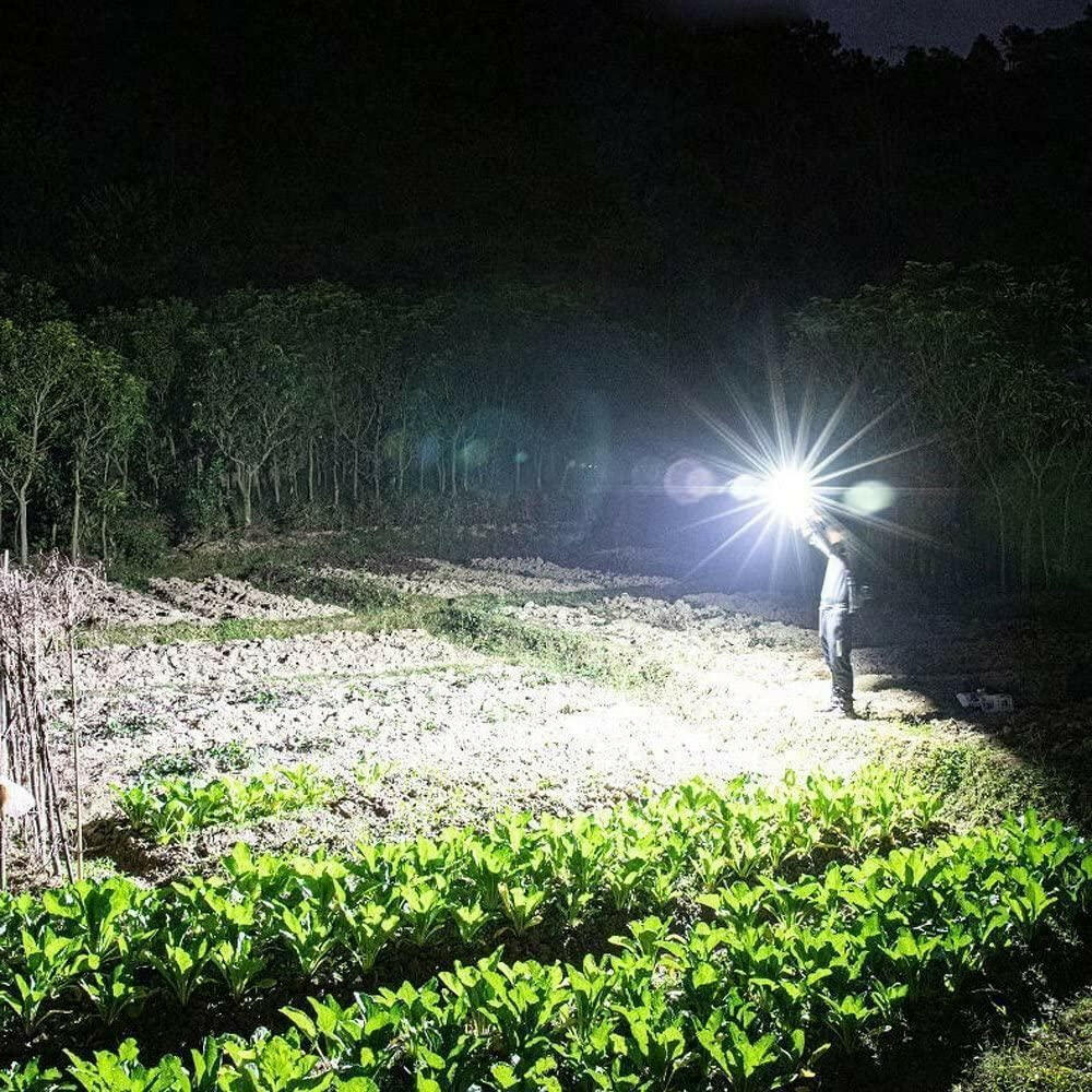 Portable Rechargeable Torch LED Flashlight.