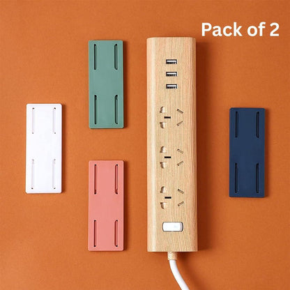 Self Adhesive Power Strip Holder (Pack of 2)